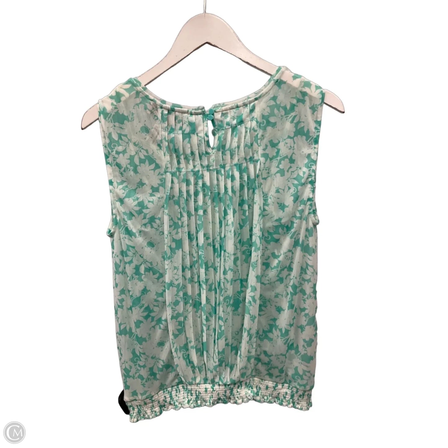 Top Sleeveless By Loft In Aqua, Size: S