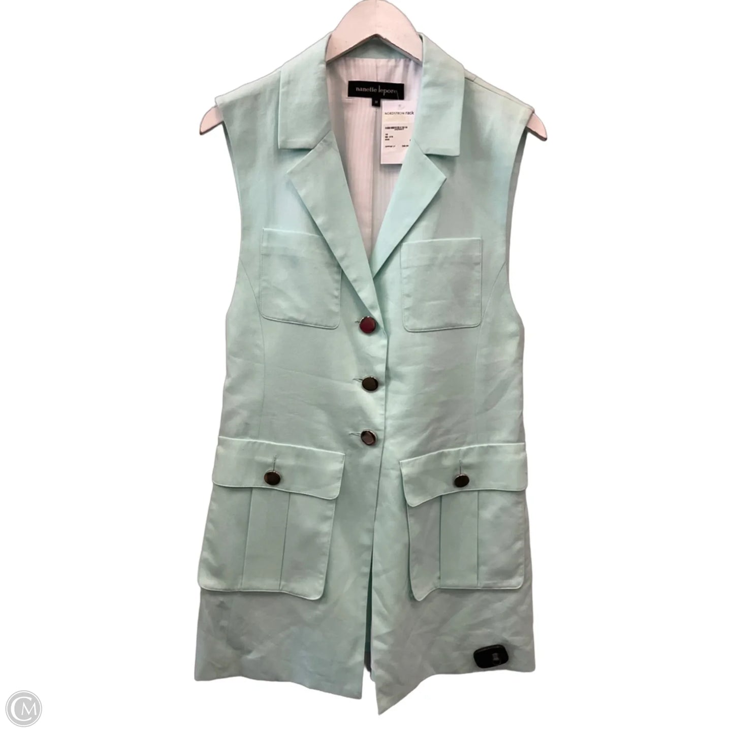 Vest Other By Nanette Lepore In Aqua, Size: M