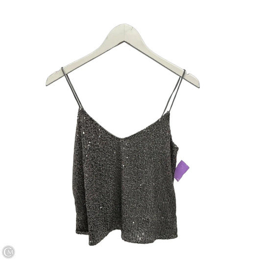 Top Sleeveless By Lulus In Silver, Size: Xs