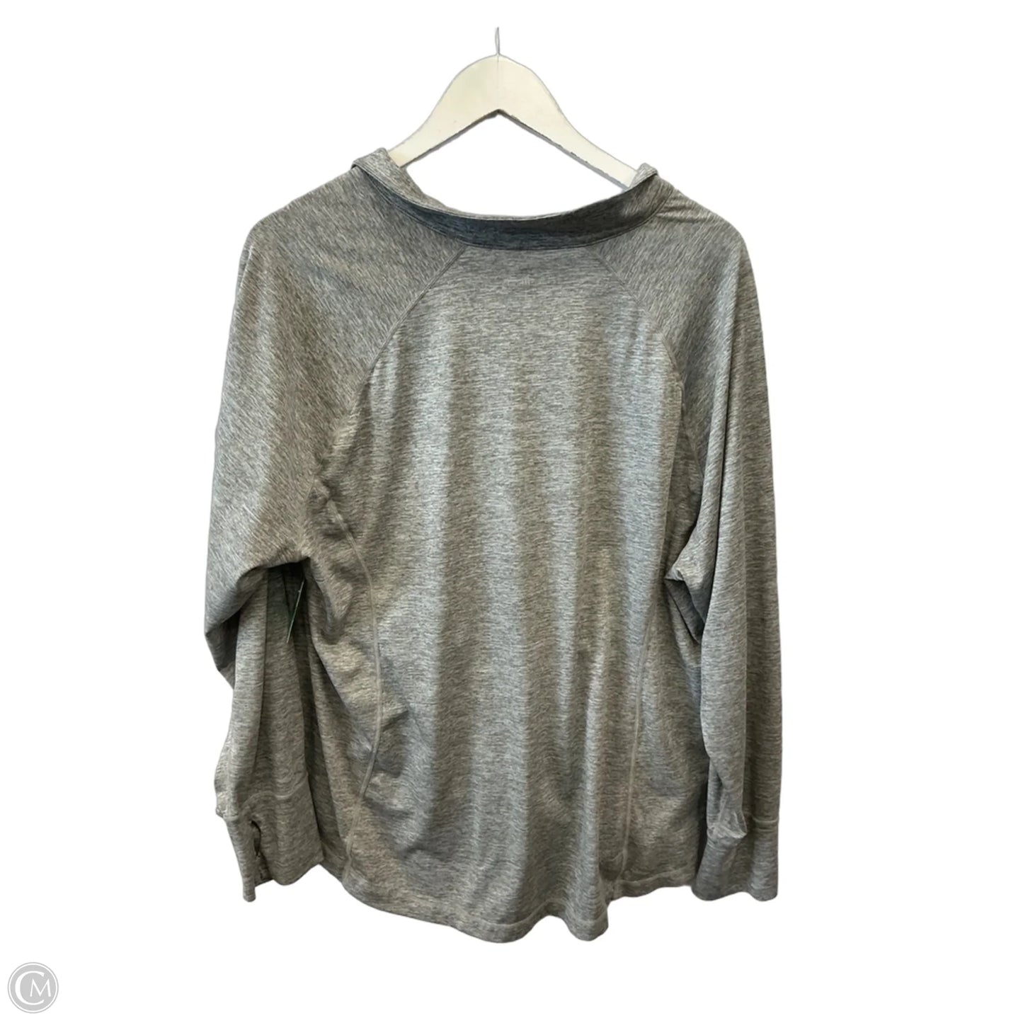 Athletic Jacket By Ideology In Grey, Size: 3x