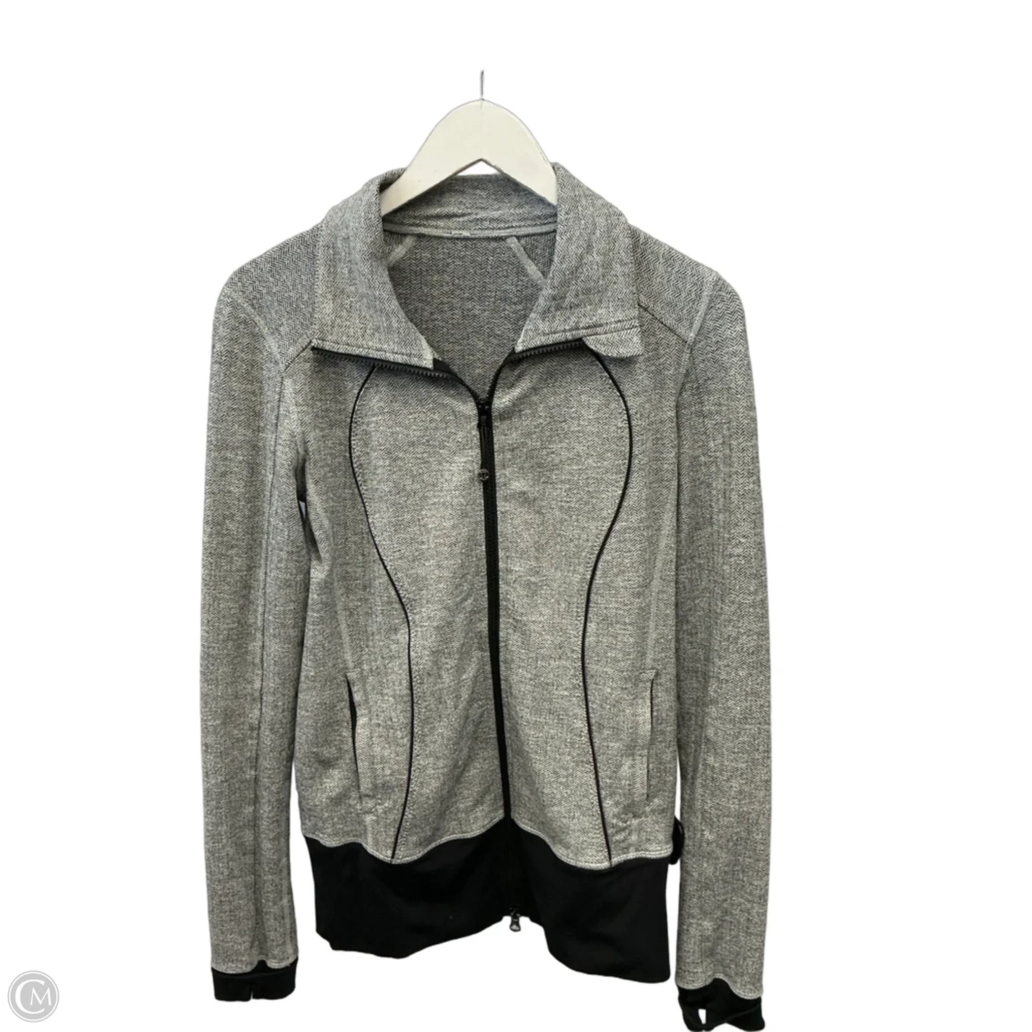 Athletic Jacket By Lululemon In Black, Size: S