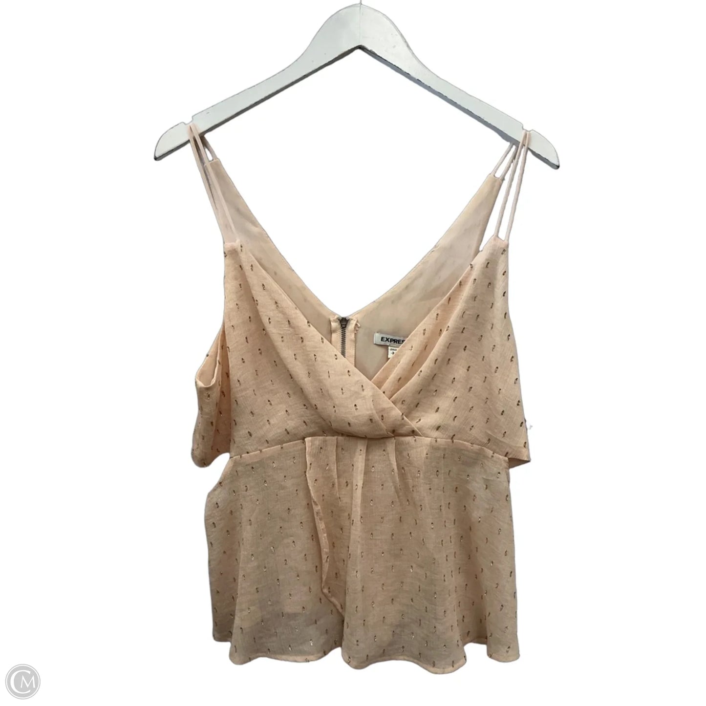 Top Sleeveless By Express In Pink, Size: L