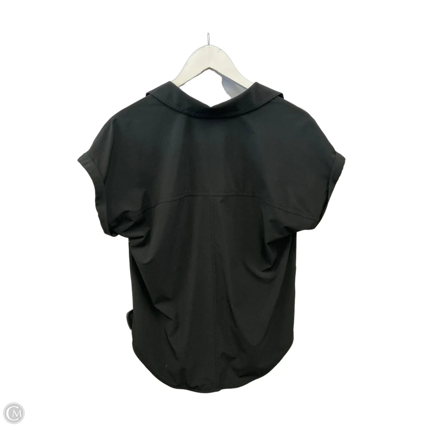 Top Short Sleeve By Eddie Bauer In Black, Size: S