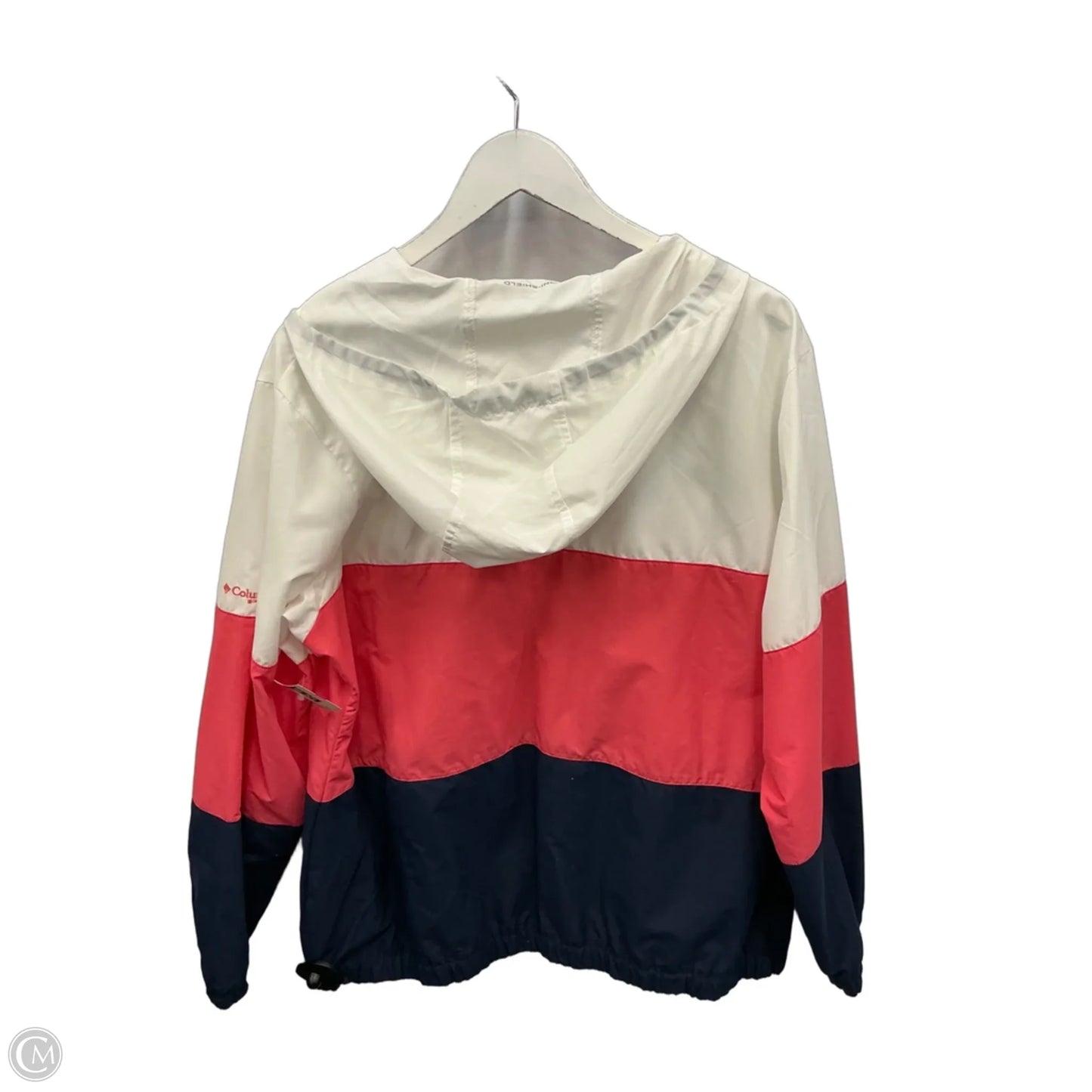 Jacket Windbreaker By Columbia In Blue & Pink, Size: Xl
