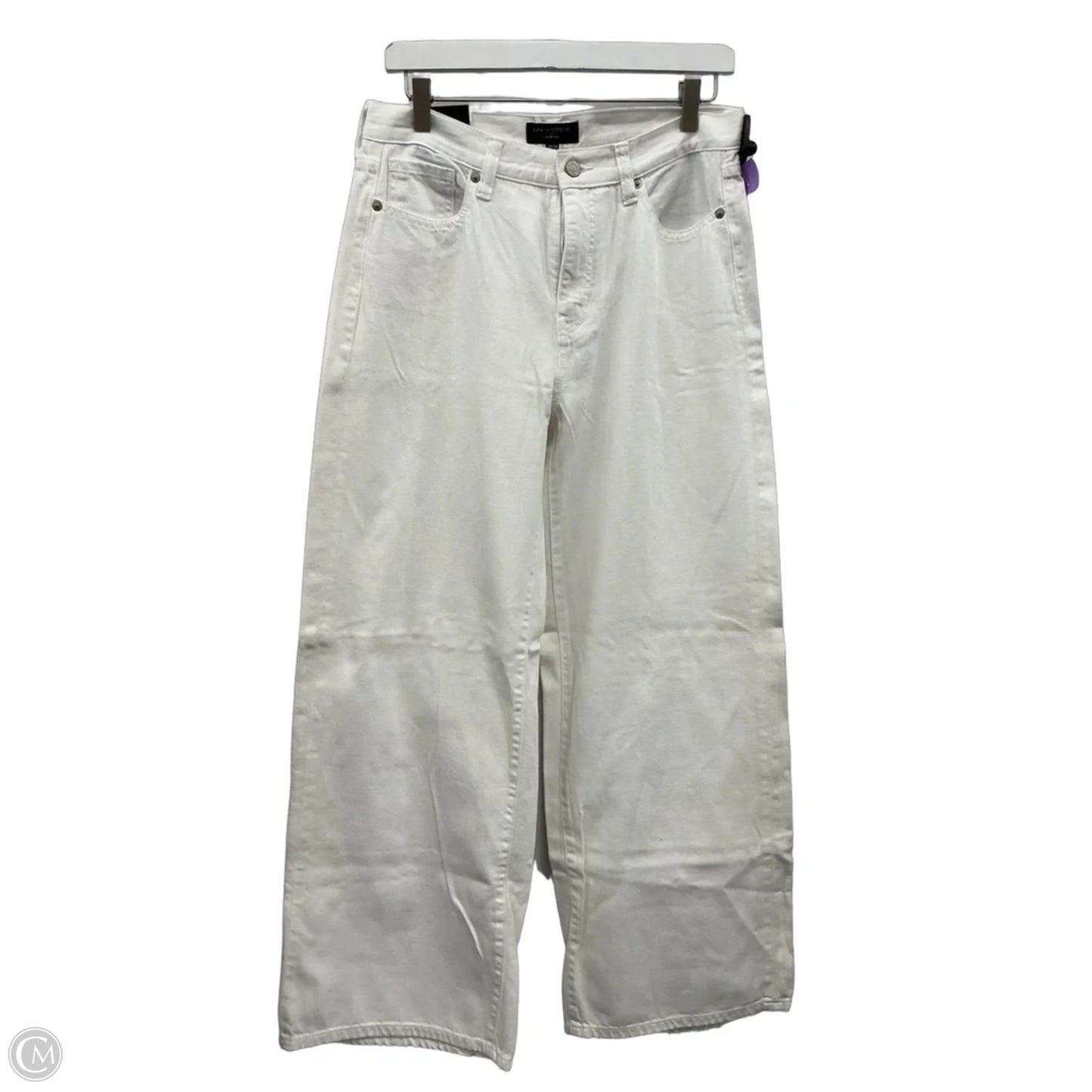 Pants Wide Leg By Banana Republic In White, Size: 10