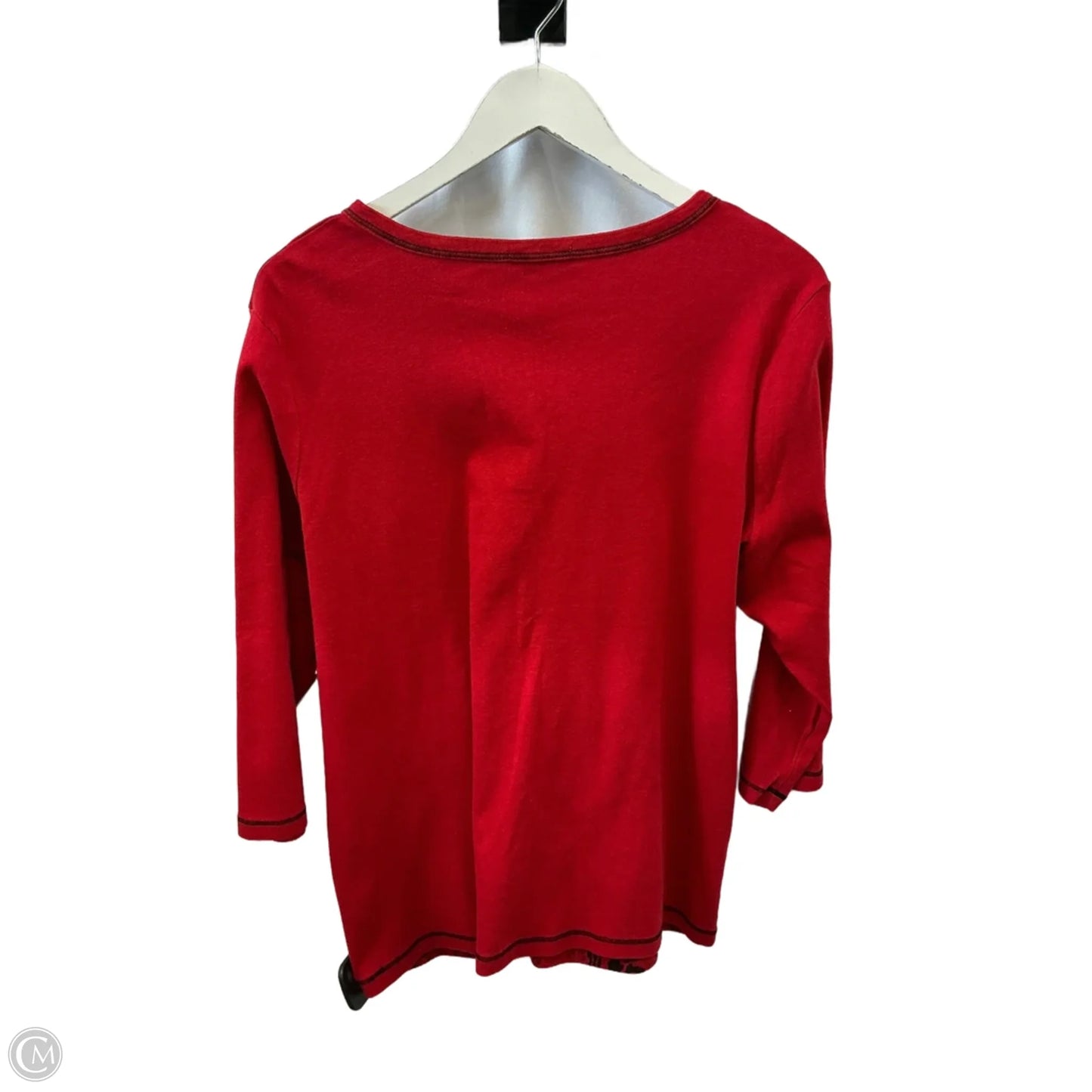 Top 3/4 Sleeve By Clothes Mentor In Red, Size: 2x