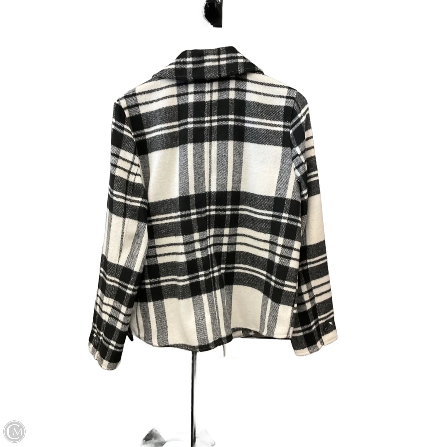 Jacket Other By Croft And Barrow In Black & White, Size: M