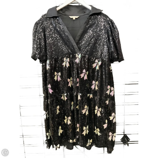 Tunic Short Sleeve By Simply Southern In Black, Size: Xl