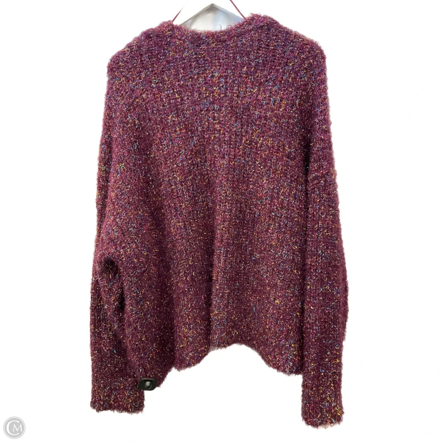 Sweater Cardigan By Lane Bryant In Purple, Size: 4x