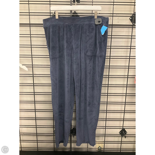 Pants Lounge By Croft And Barrow In Blue, Size: Xxl