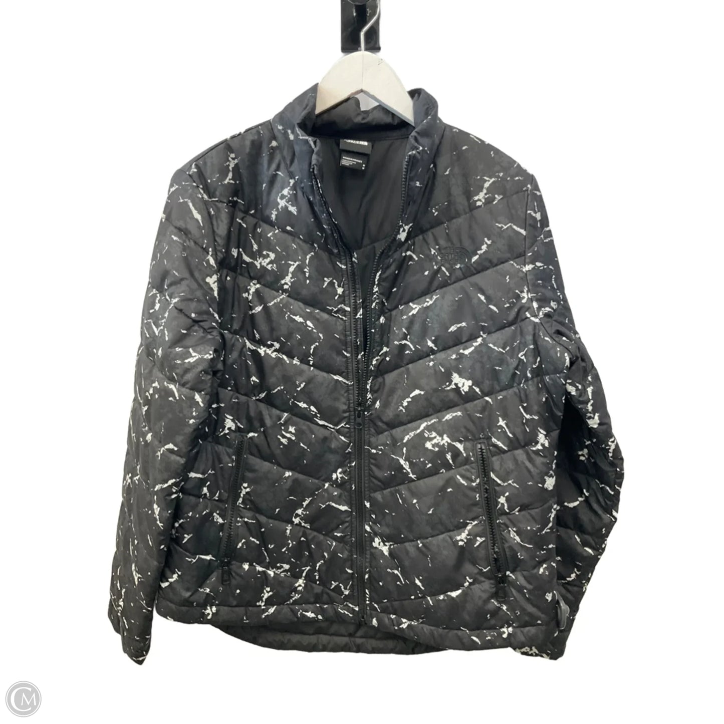 Jacket Puffer & Quilted By The North Face In Black & White, Size: M