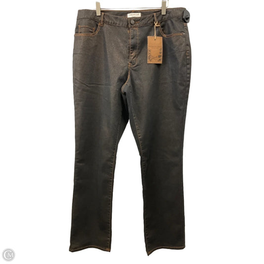 Jeans By Coldwater Creek In Gold, Size: 16