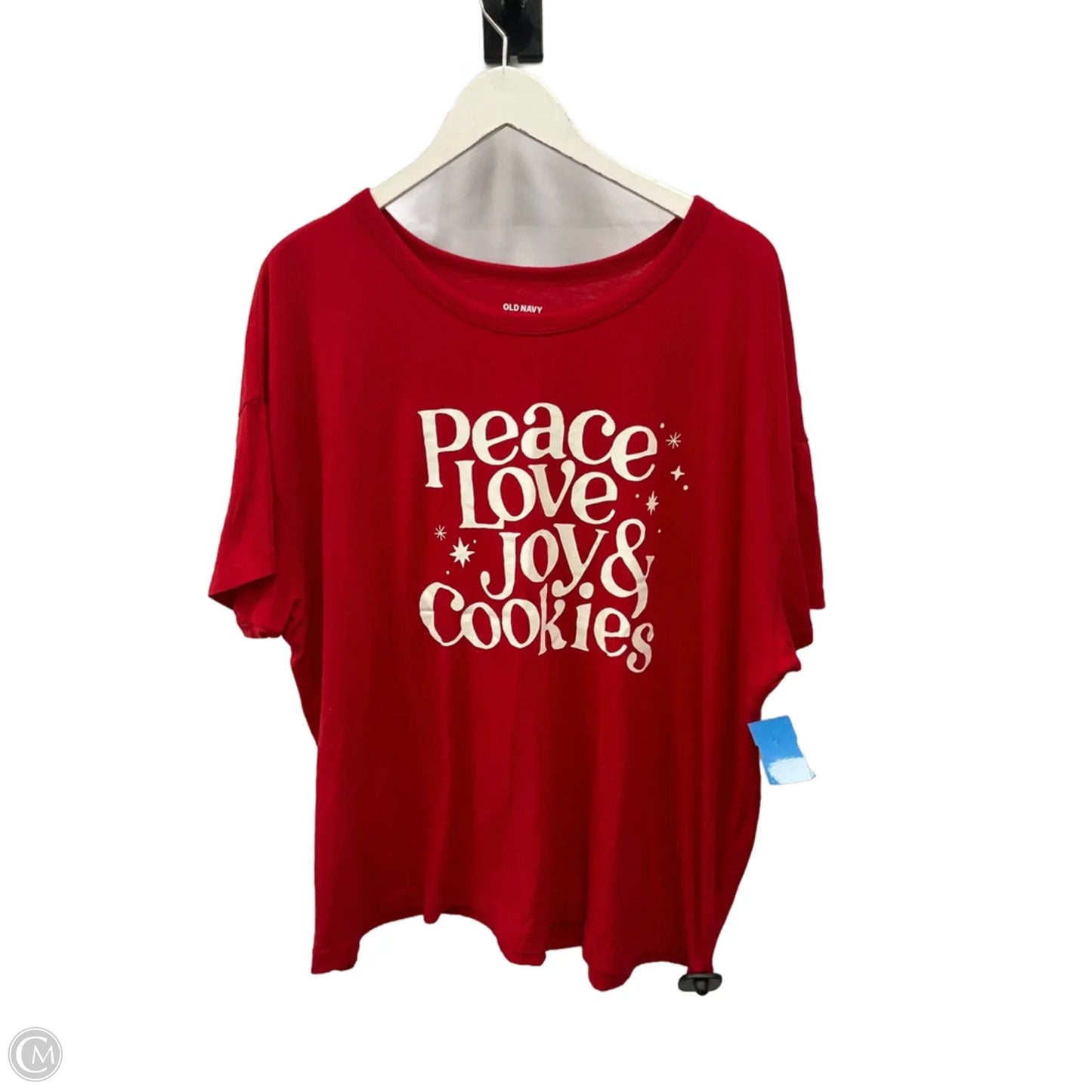 Top Short Sleeve By Old Navy In Red, Size: Xxl