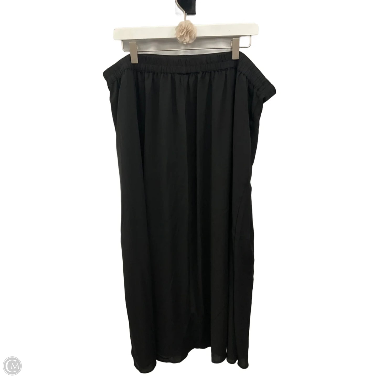 Skirt Midi By Vince Camuto In Black, Size: Xxl
