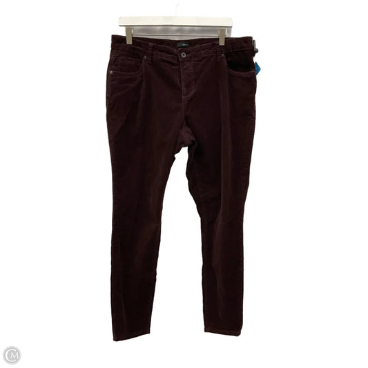 Pants Corduroy By Clothes Mentor In Purple, Size: 14
