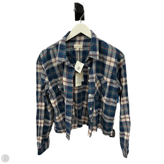 Top Long Sleeve By Thread And Supply In Blue, Size: L