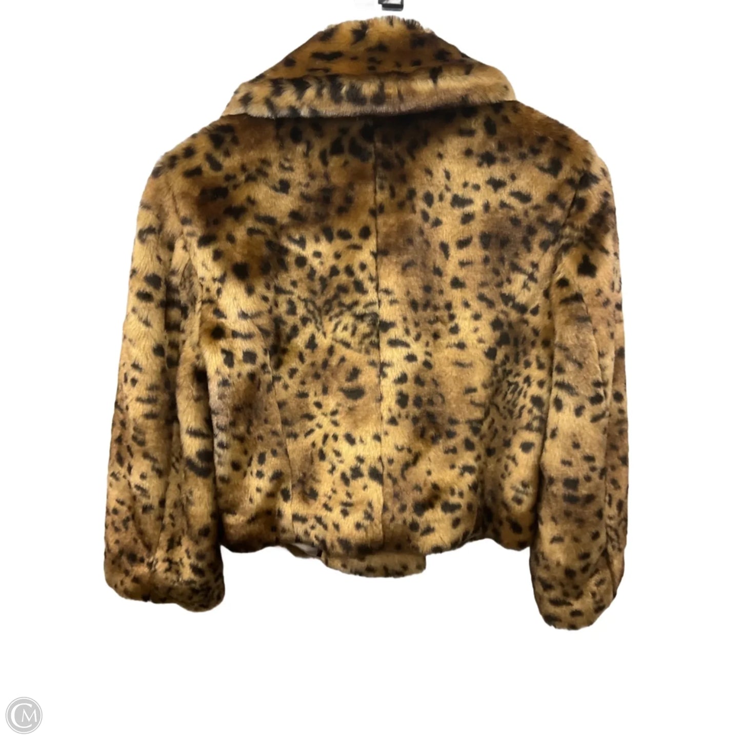 Jacket Faux Fur & Sherpa By Loft In Animal Print, Size: S