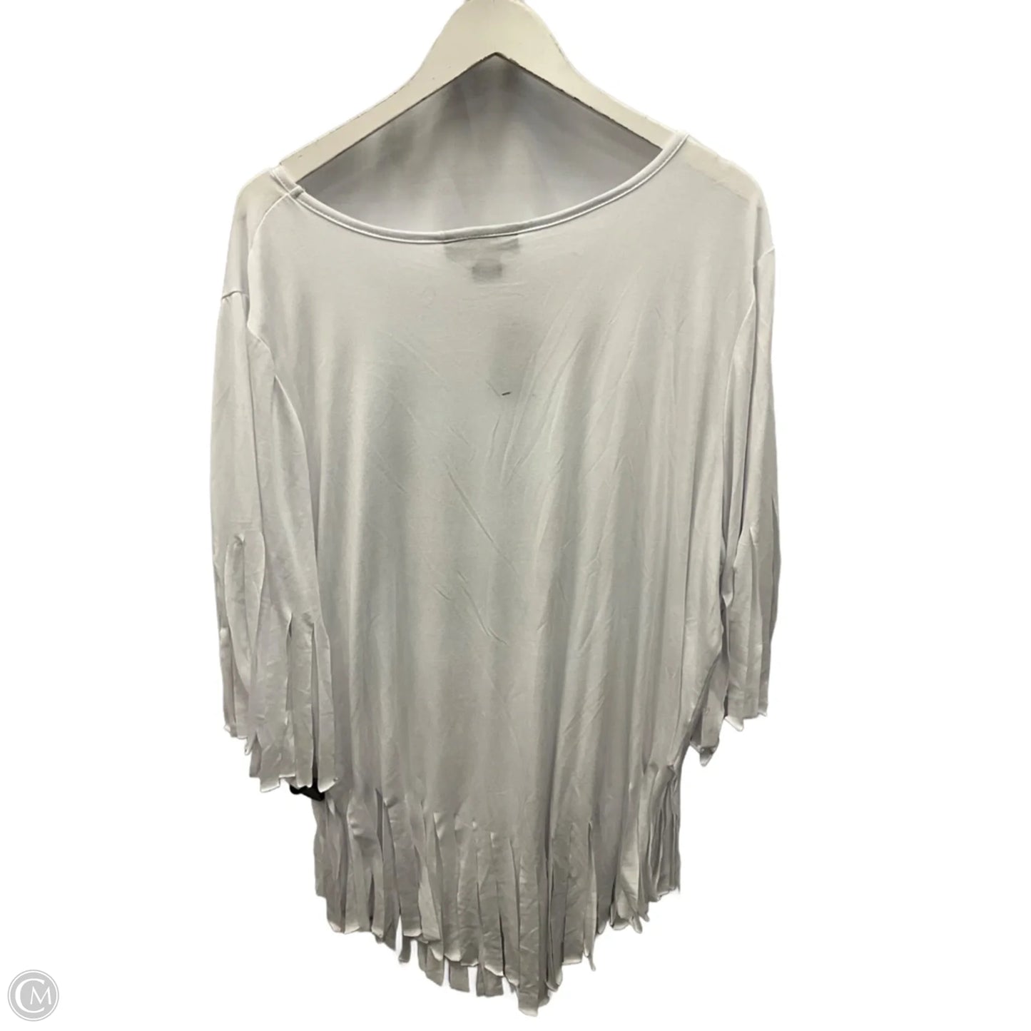 Top Short Sleeve By Ashley Stewart In White, Size: 3x