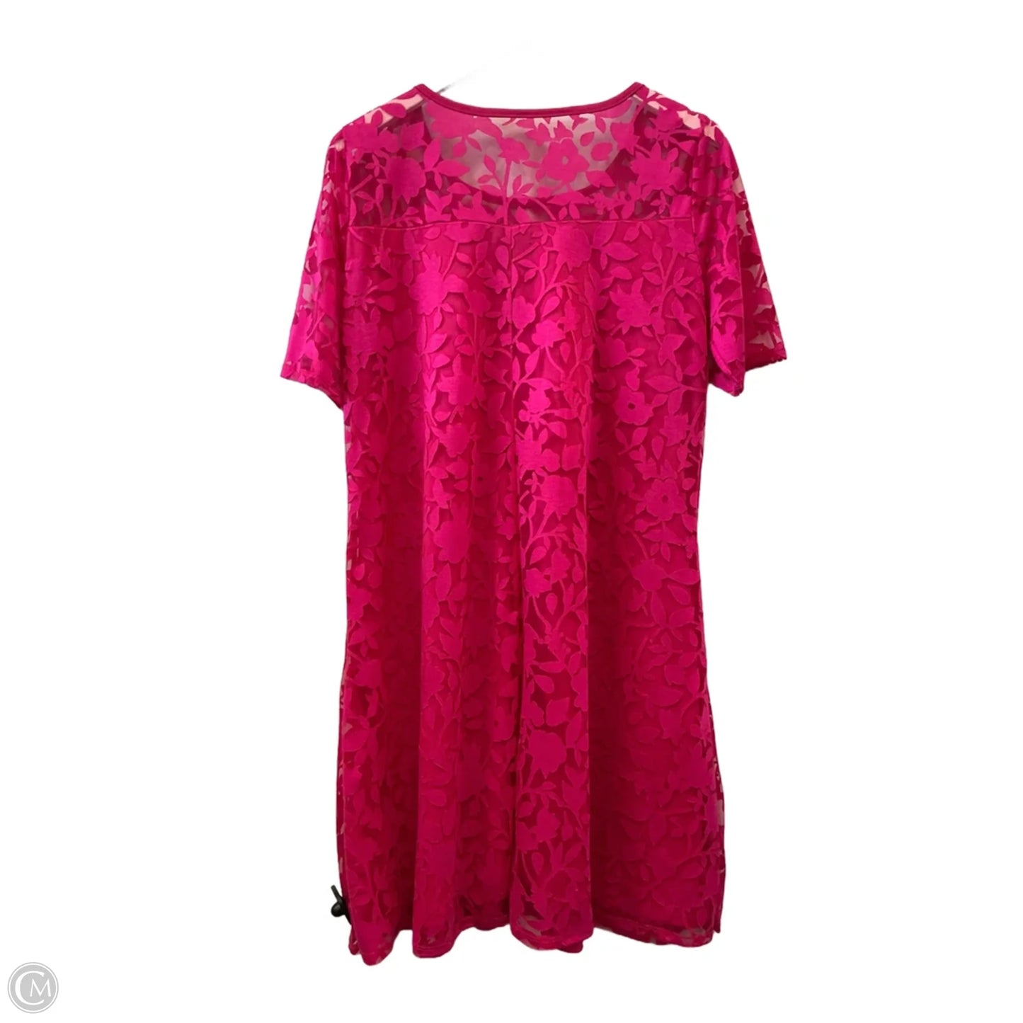 Dress Casual Short By Nina Leonard In Pink, Size: L