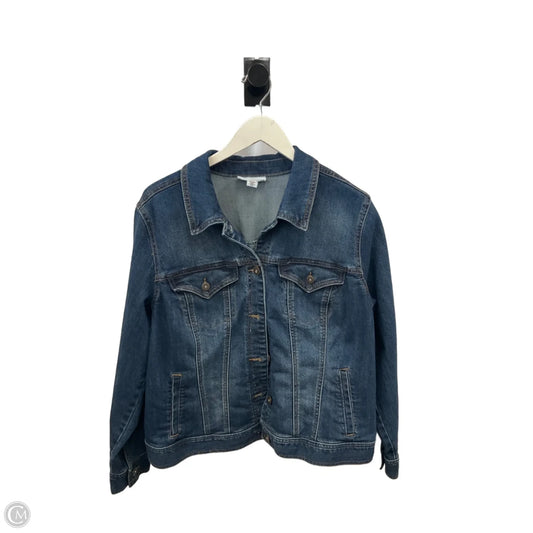Jacket Denim By Style And Co Collection Women In Blue Denim, Size: Xl