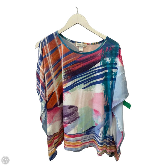 Top Short Sleeve Basic By Christopher And Banks In Multi-colored, Size: L