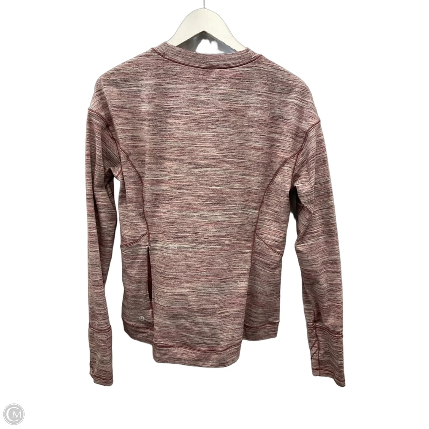 Athletic Top Long Sleeve Crewneck By Lululemon In Pink, Size: L