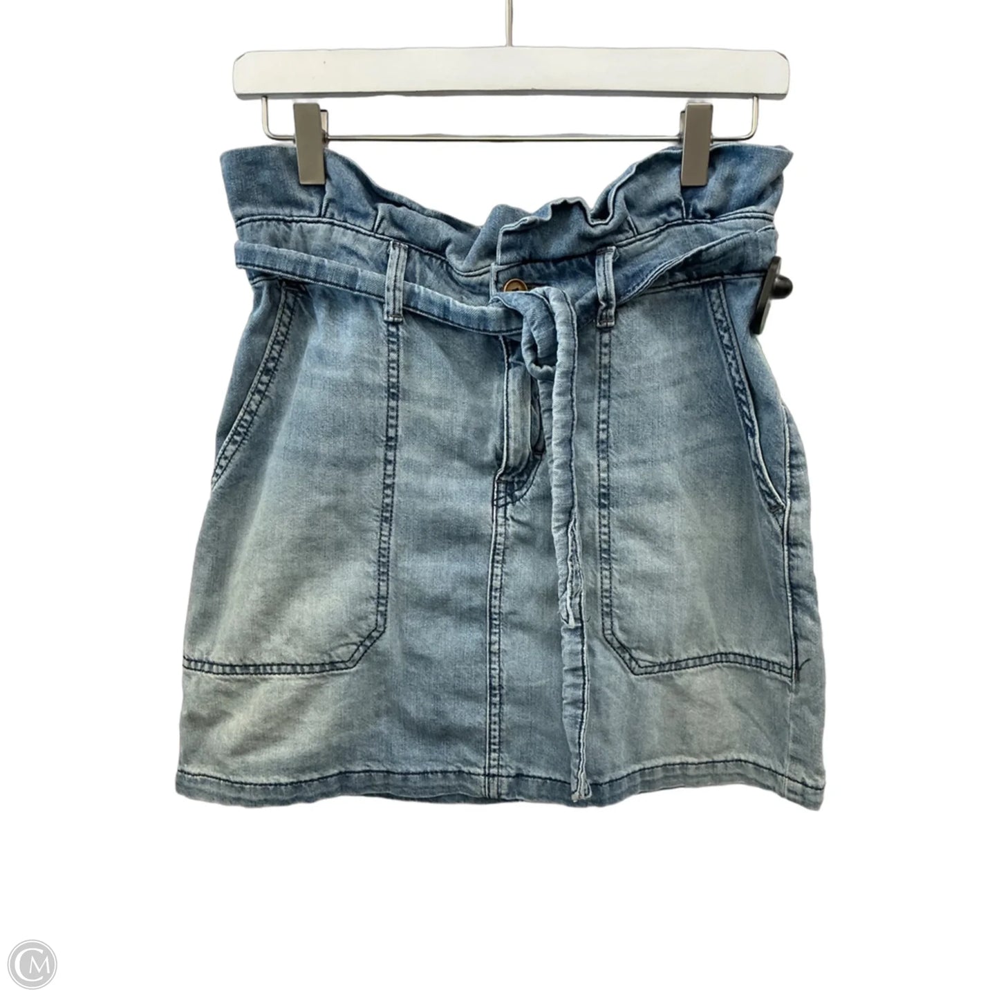 Skirt Mini & Short By Free People In Blue Denim, Size: 6
