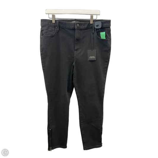 Jeans Boot Cut By Simply Vera In Black Denim, Size: 18