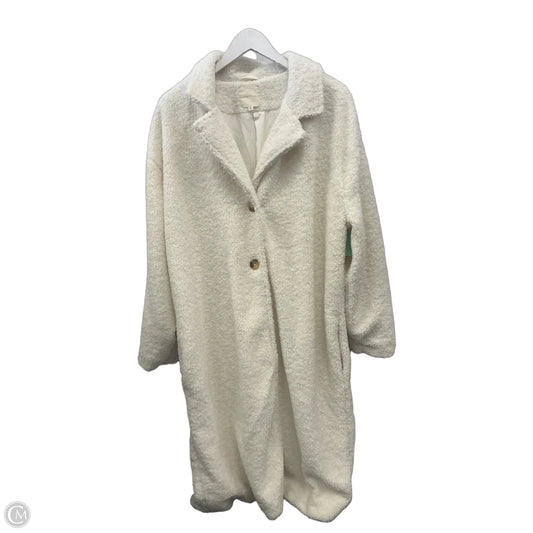 Coat Faux Fur & Sherpa By Ultra Flirt In Cream, Size: Xl