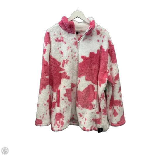 Jacket Faux Fur & Sherpa By Rebel In Pink, Size: 2x