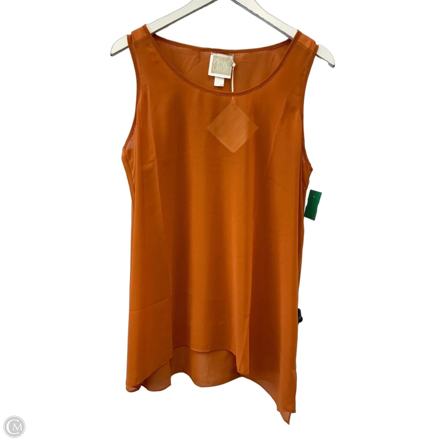 Top Sleeveless By Clothes Mentor In Orange, Size: L
