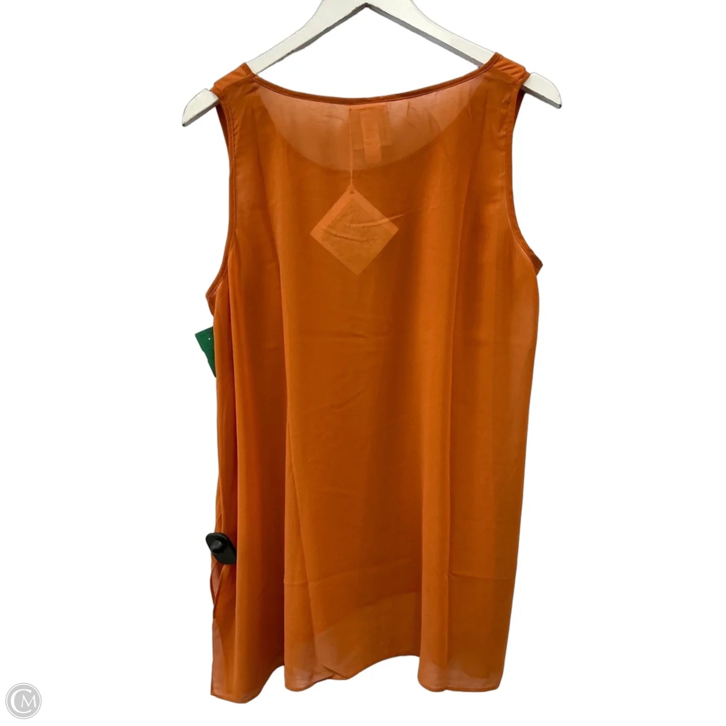 Top Sleeveless By Clothes Mentor In Orange, Size: L