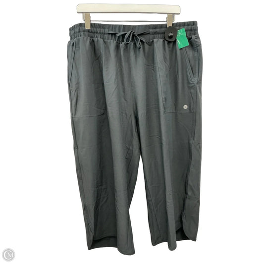 Athletic Capris By Baleaf In Grey, Size: 2x