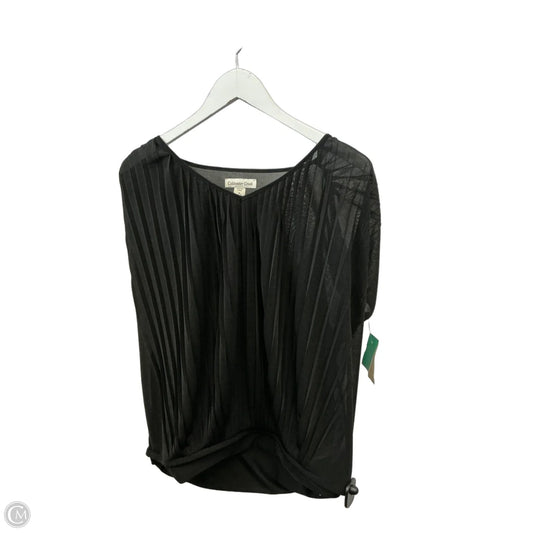 Top Short Sleeve By Coldwater Creek In Black, Size: M