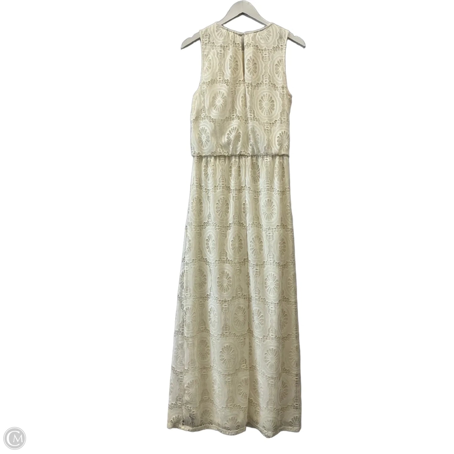 Dress Casual Maxi By London Times In Cream, Size: M