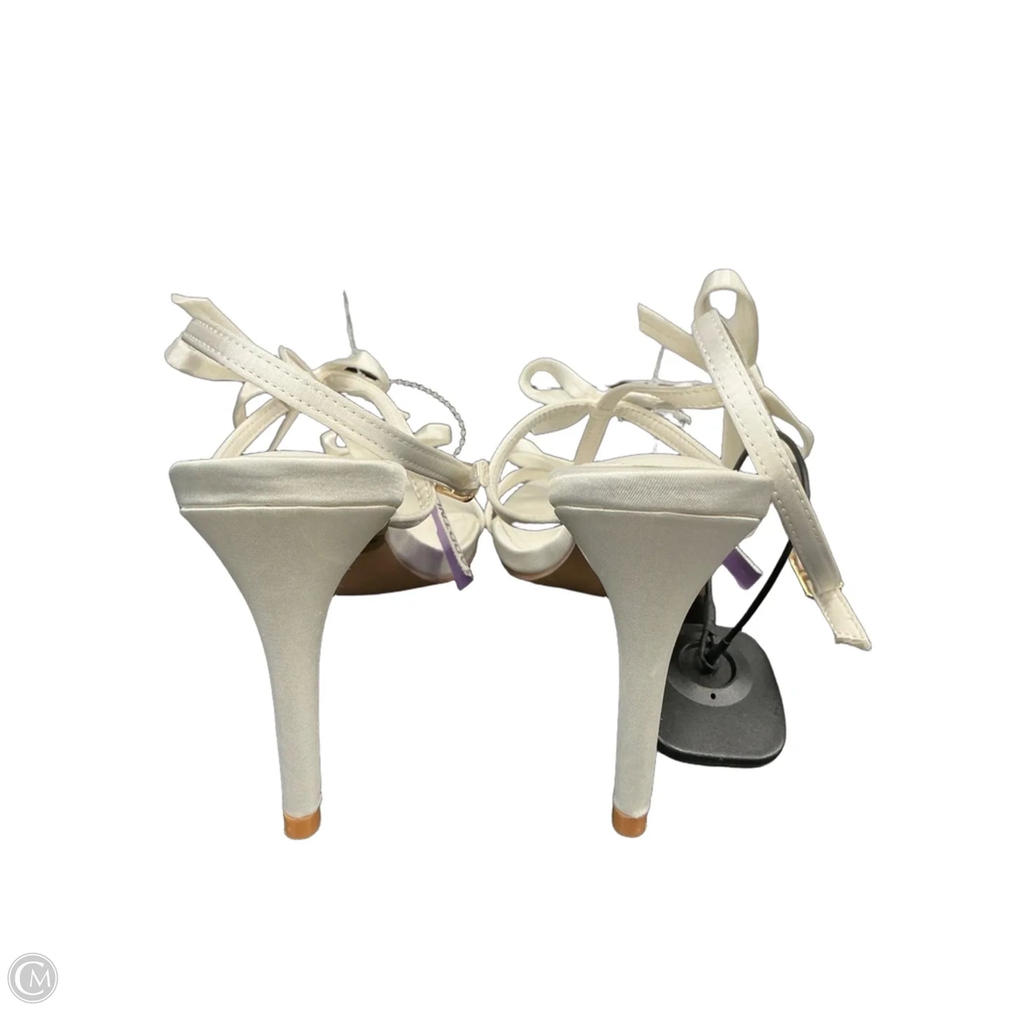 Sandals Heels Stiletto By Lulus In White, Size: 9