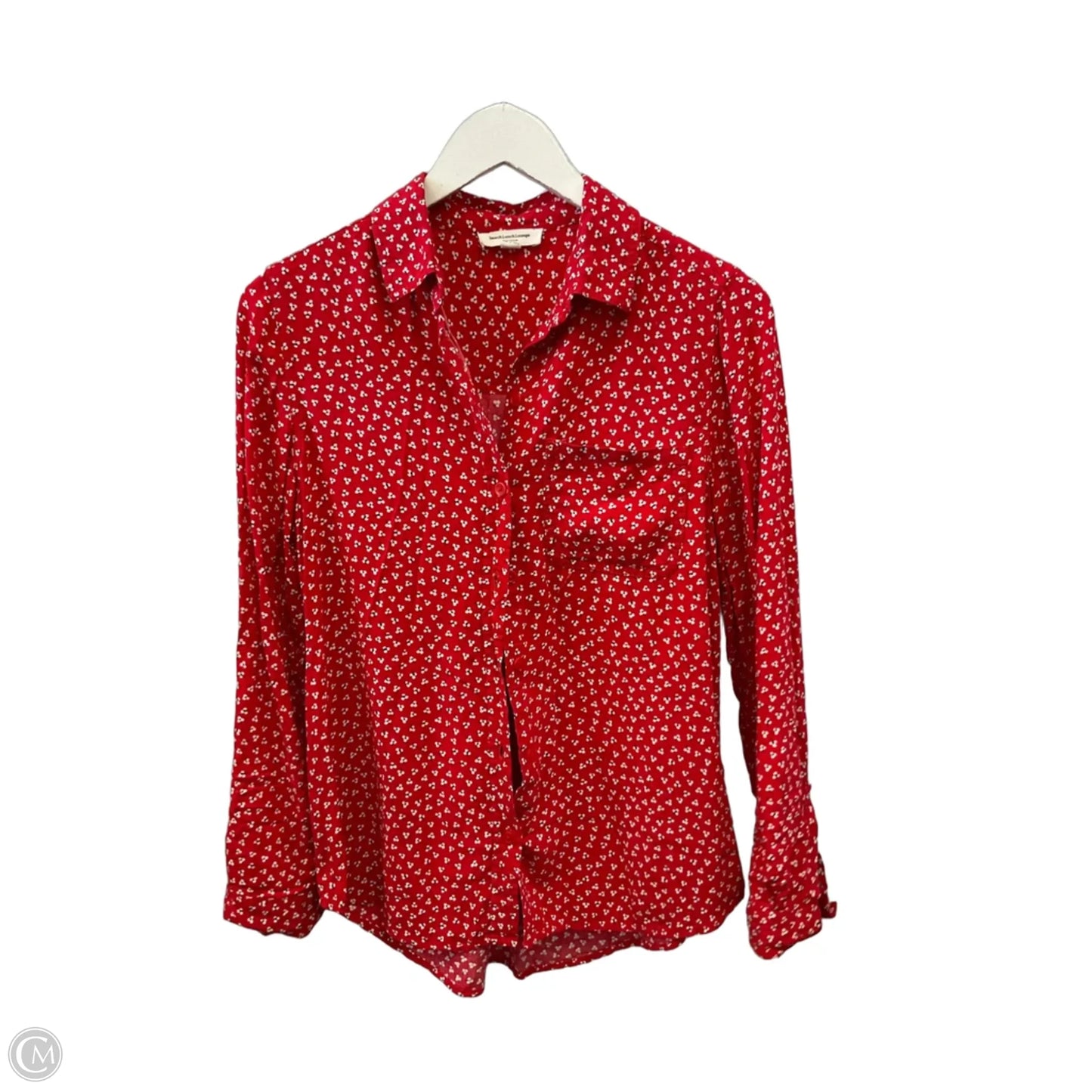 Top Long Sleeve By Beachlunchlounge In Red, Size: S