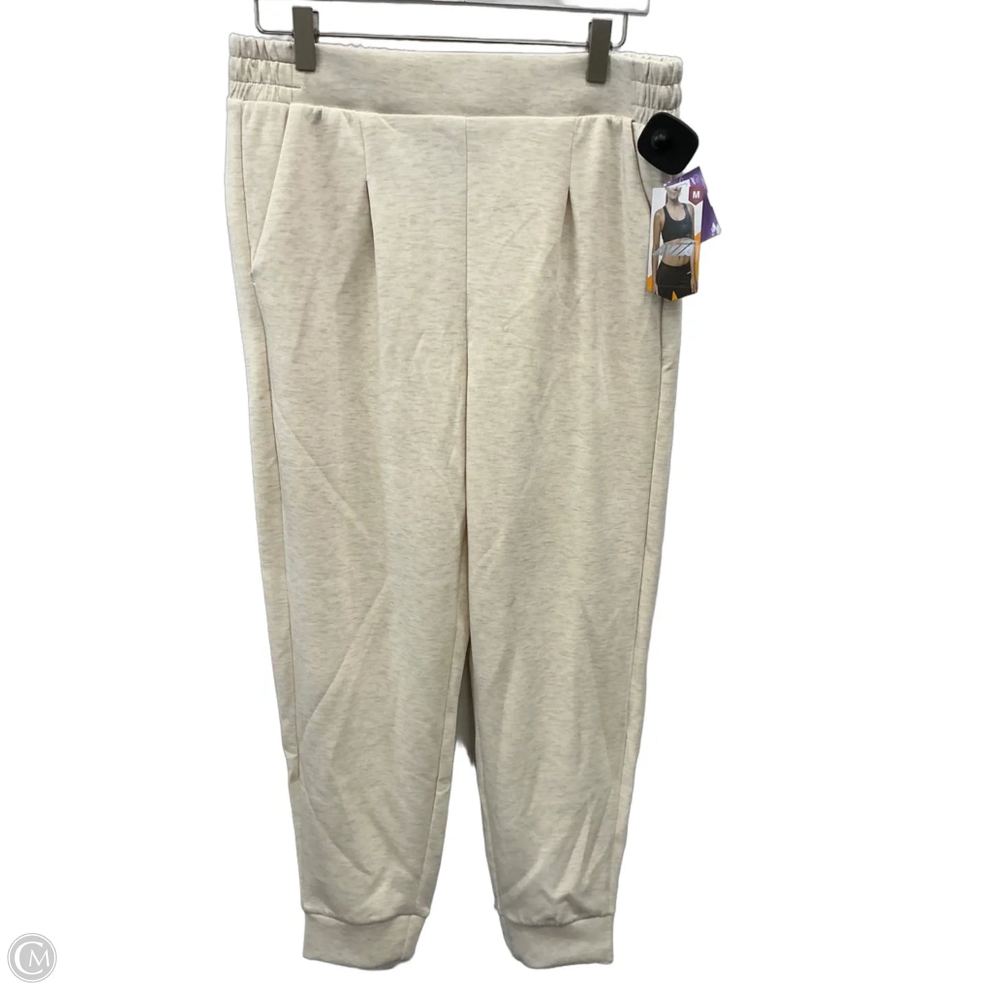 Athletic Pants By Avia In Cream, Size: M