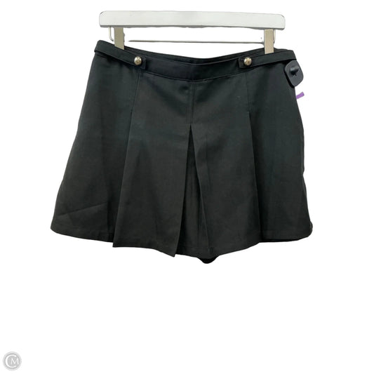 Skort By H&m In Black, Size: 10