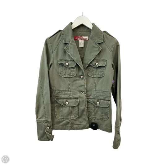Jacket Denim By Clothes Mentor In Green, Size: M