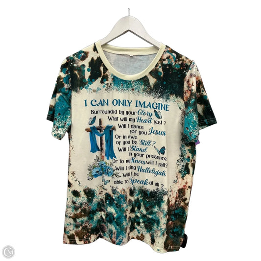 Top Short Sleeve By Clothes Mentor In Multi-colored, Size: L