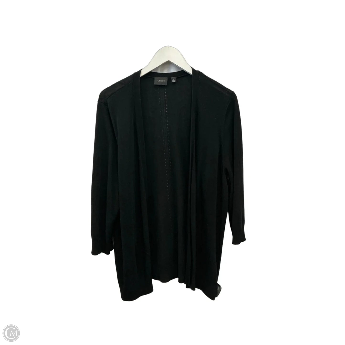 Sweater Cardigan By Cyrus In Black, Size: 1x