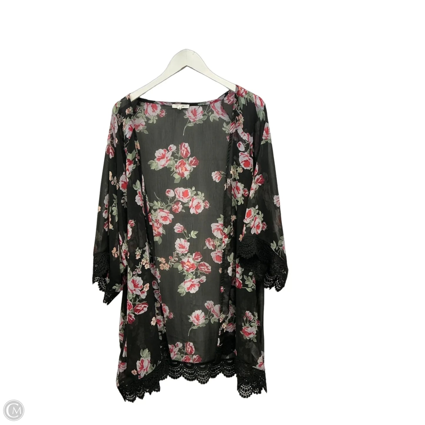 Kimono By Maurices In Black & Red, Size: 2x