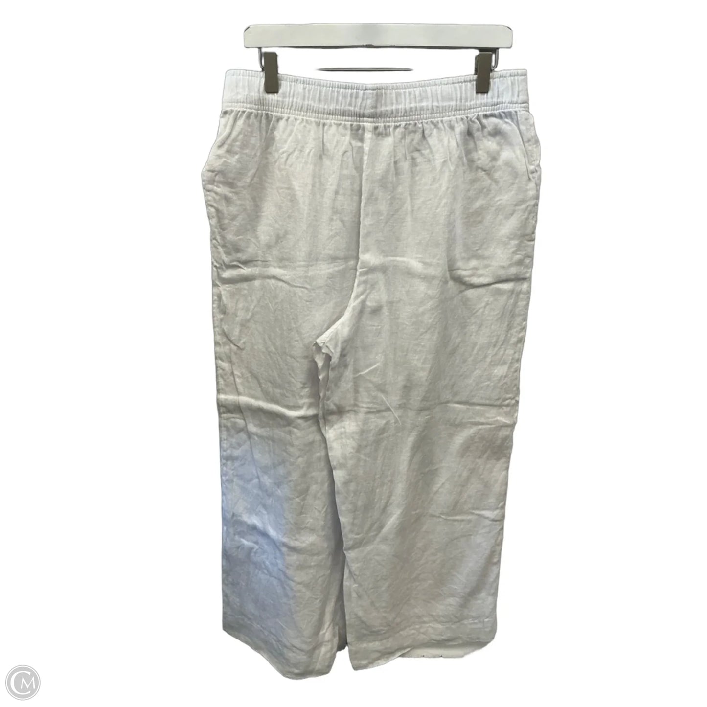 Pants Linen By C And C In White, Size: 12