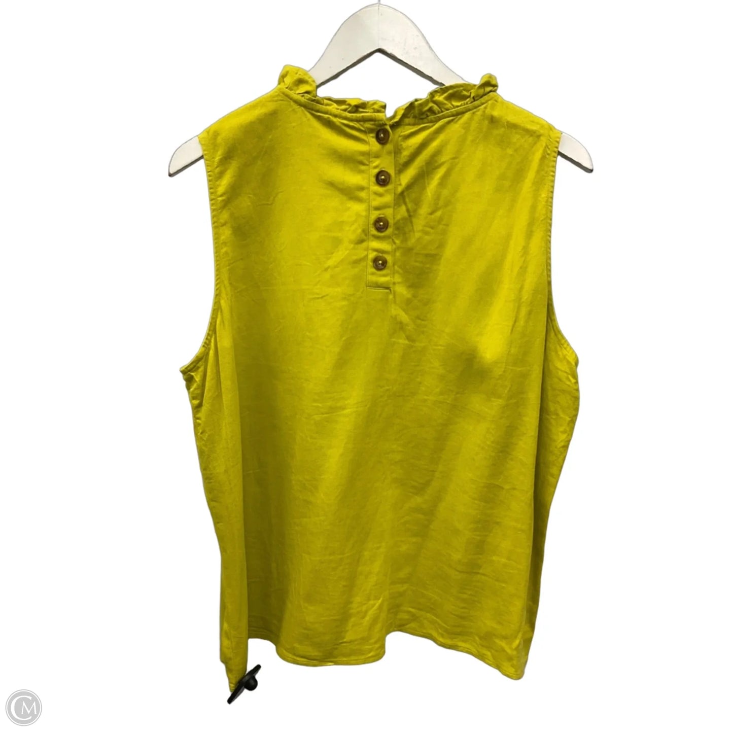 Top Sleeveless By Ophelia Roe In Green, Size: Xl
