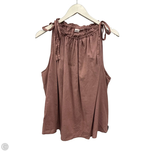 Top Sleeveless By Gap In Mauve, Size: Xxl