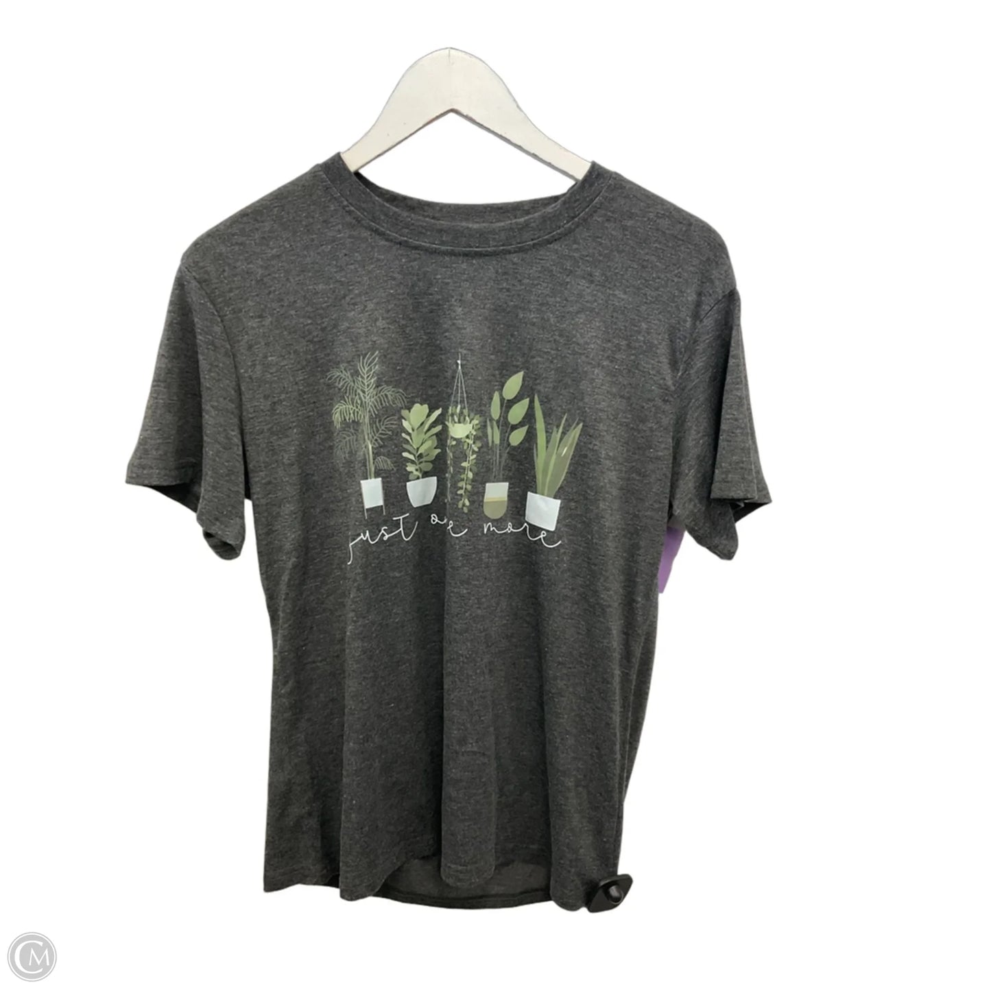 Top Short Sleeve By Clothes Mentor In Grey, Size: S