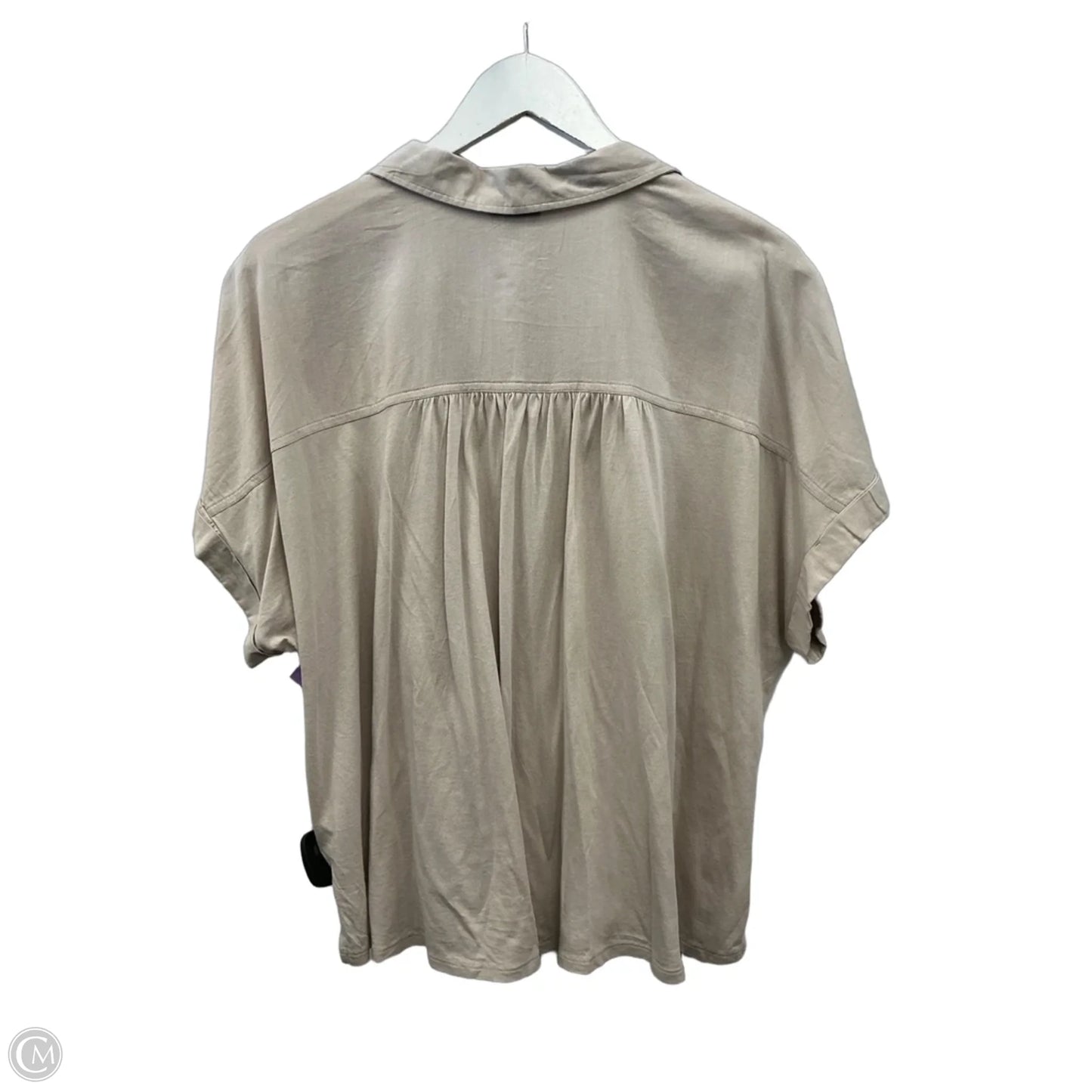 Top Short Sleeve By Splendid In Tan, Size: Xl