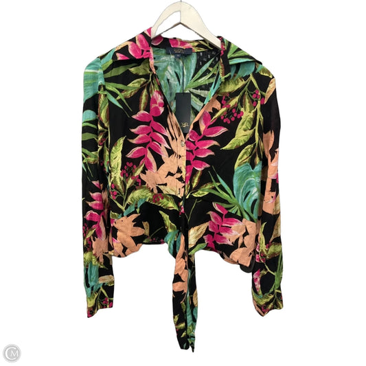 Top Long Sleeve By Rachel Roy In Floral Print, Size: Xs