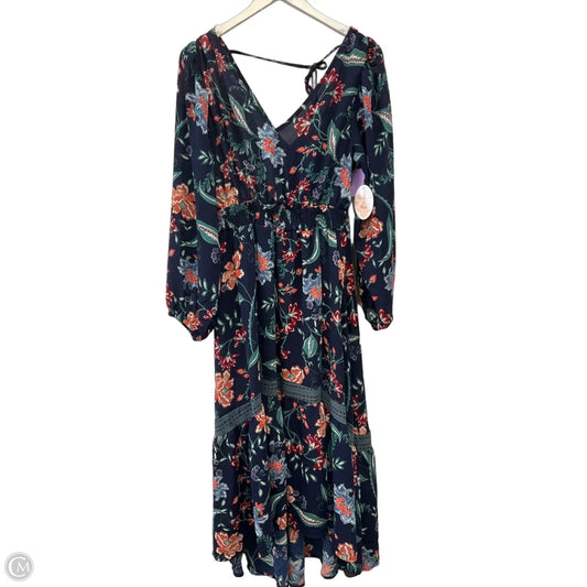 Dress Casual Maxi By Clothes Mentor In Navy, Size: L